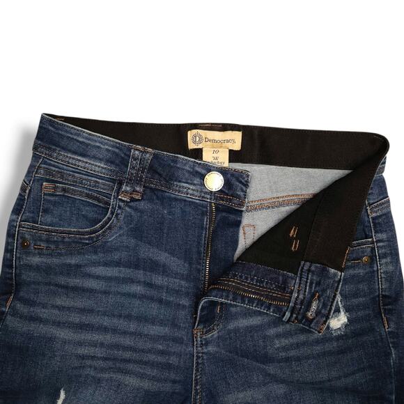 EUC Democracy Ab Technology Distressed High Rise Skinny Ankle Jeans Sz. 10x28 - Picture 4 of 9